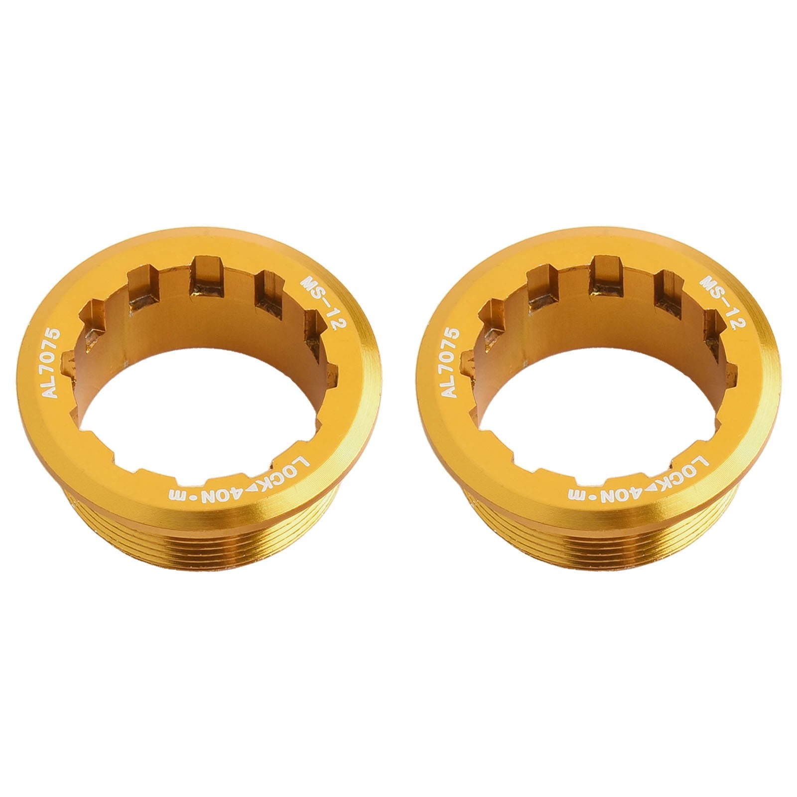 CNC Aluminum Alloy Bike Cassette Lockrings for MicroSpline Compatibility