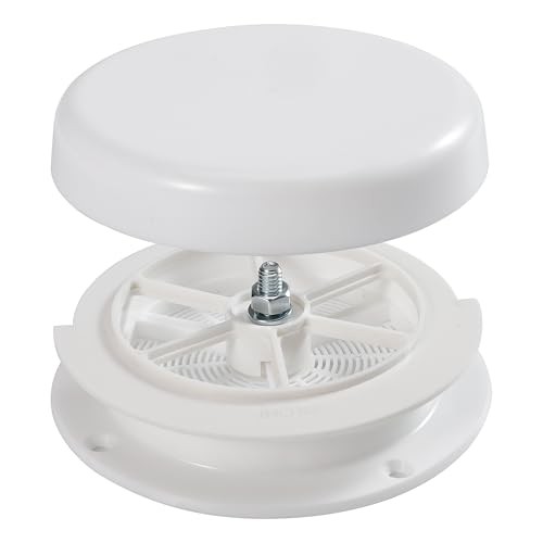 1 Pcs RV Roof Mushroom Vent Plumbing Vents with 1 Pcs 1 Pcs Vent+1 Pcs Cover