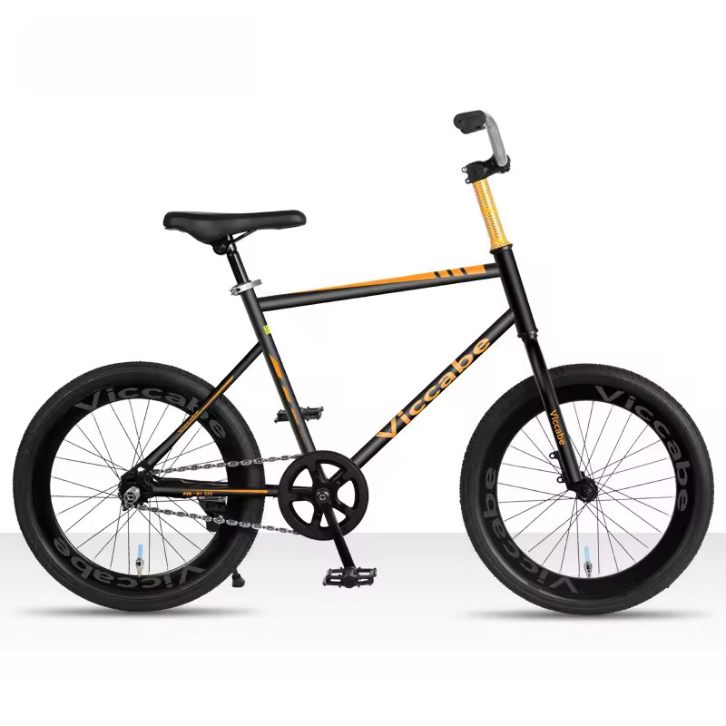 Bicycle revamped with upturned Olive chain, 20 inch double disc brake