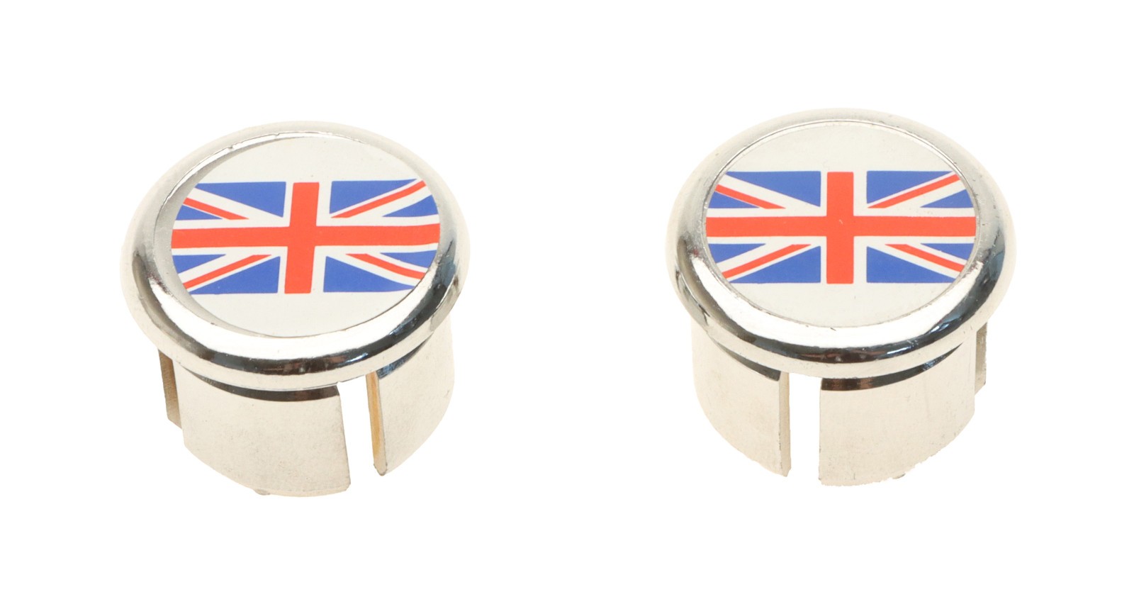 CicloLinea British Flag Handlebar End Plugs PAIR 80’s Original Vintage NEW NOS