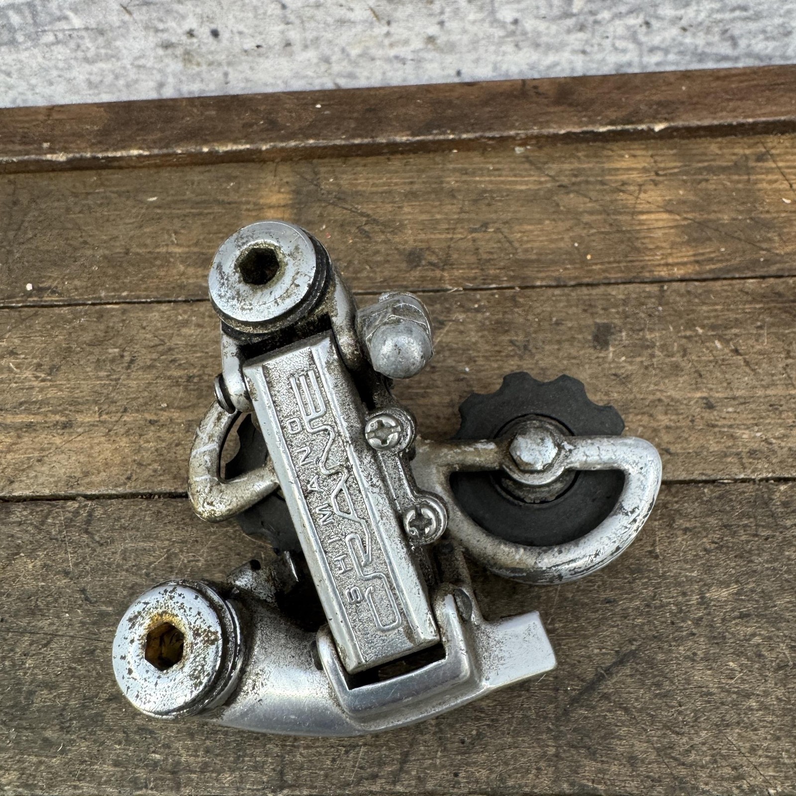 Vintage Shimano Crane Rear Derailleur Short Cage Bolt-On Silver 214g Road Bike