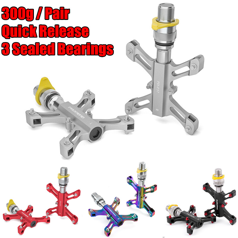 Promend MTB Road Bicycle Pedals Quick Release for Brompton 3Sixty Folding Bike