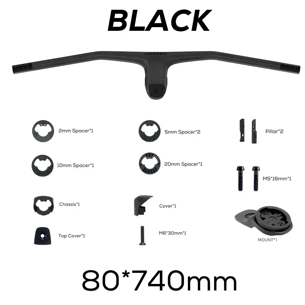 740MM -40 Degrees Full Carbon Fibre MTB Integrated Handlebar Bike Accessories