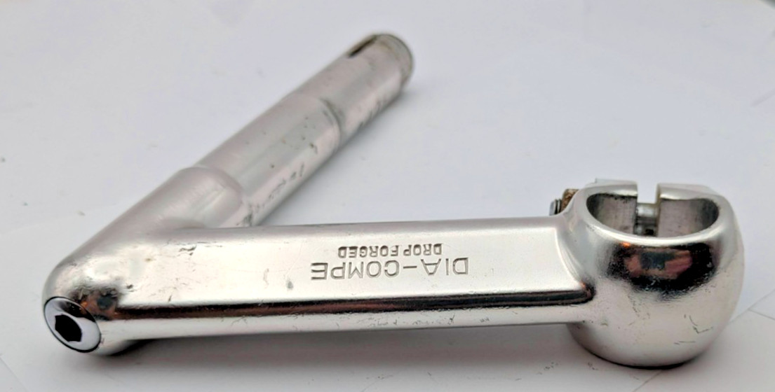 DIA COMPE DROP FORGED QUILL STEM JAPAN 21.1 .833 25.4MM CLAMP 110MM ALUMINUM