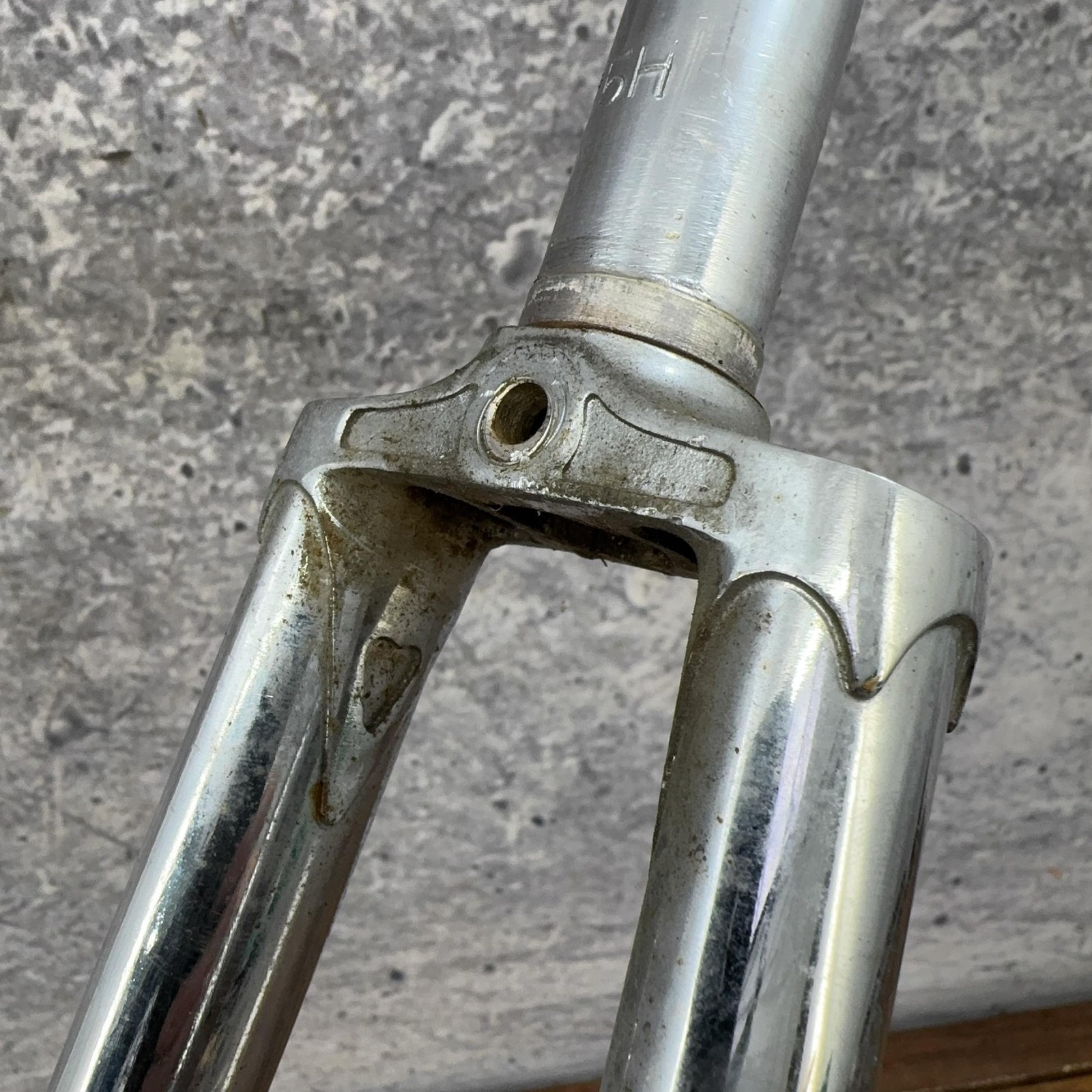 Vintage Tange TR 700c Fork 1 In Threaded Road Lugged Chrome Japan Stee80s