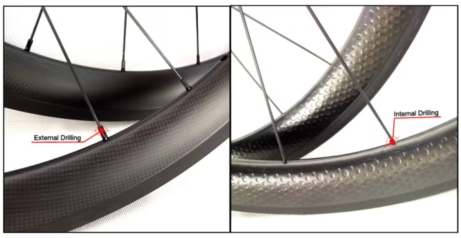 700C 25mm Wide 45/55mm Depth Asymmetric Carbon Road Bicycle Rim Disc Brake Ring