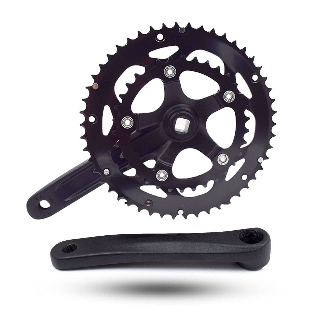 Bicycle Crankset 50/34T 52/42T 110BCD Square Taper for Road Treking Bike 170Mm