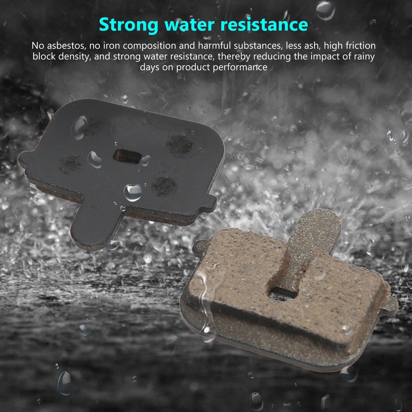 2 Sets Bicycle Disc Pads Small Light Portable Bike Brake Pad Replacement