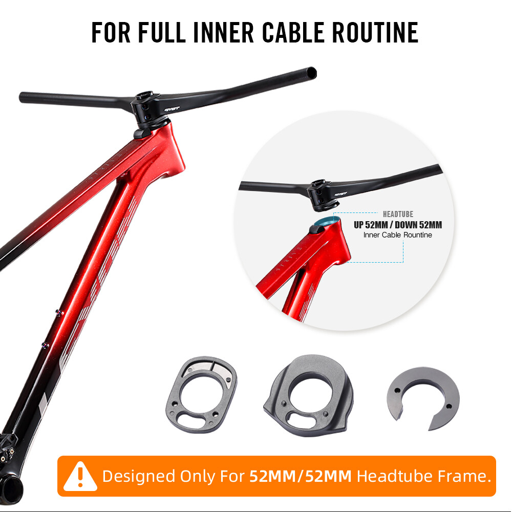 T1000 MTB XC Bicycle Carbon Full Inner Cable Integrated Handlebar 780mm -12°
