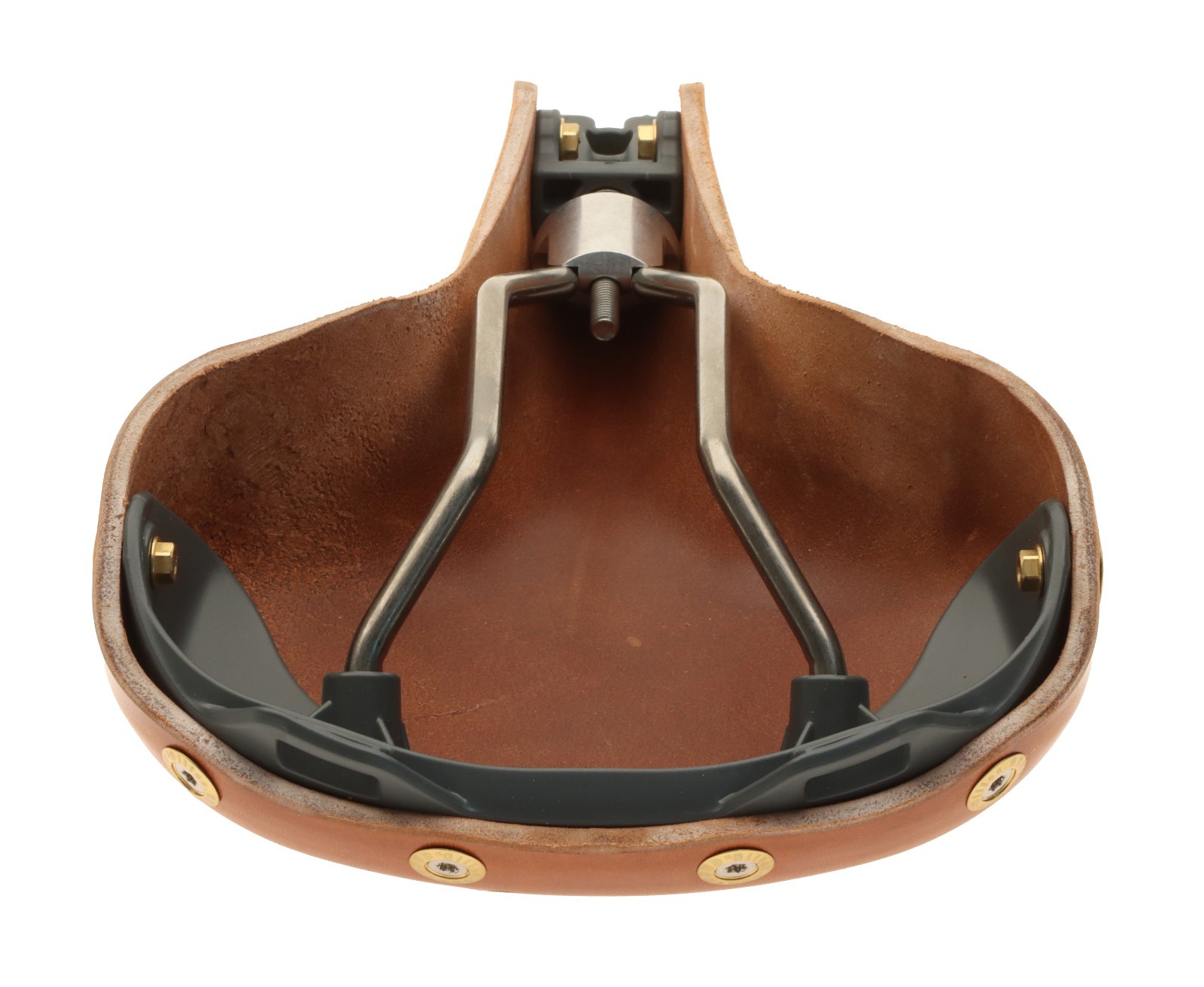 Gilles Berthoud Vars Saddle Titanium Rails Hard Leather Cover Natural NEW NOS