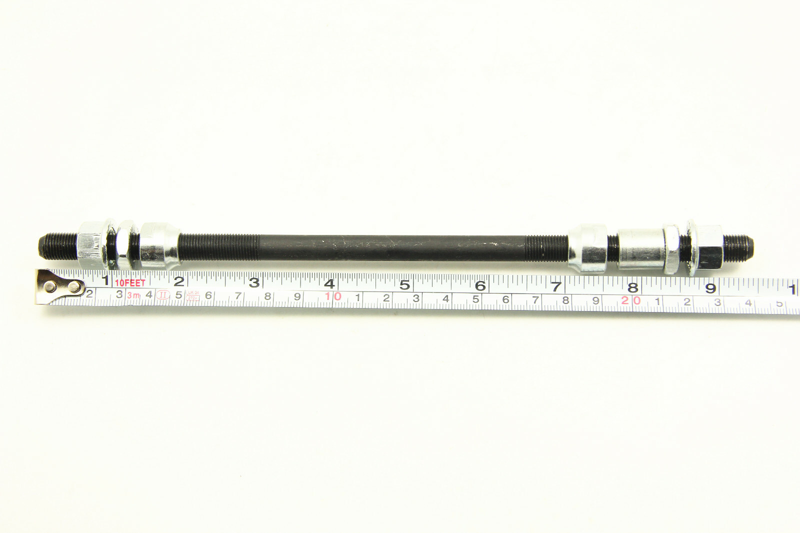 Fat Bike Bicycle MTB Rear Axle 3/8 x 240mm 26tpi Black Iron