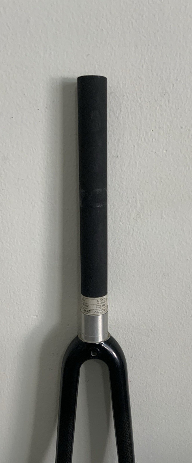 WEYLESS CARBON FORK 700C 1 1/8 INCH THREADLESS 267 MM TUBE 520 GRAMS