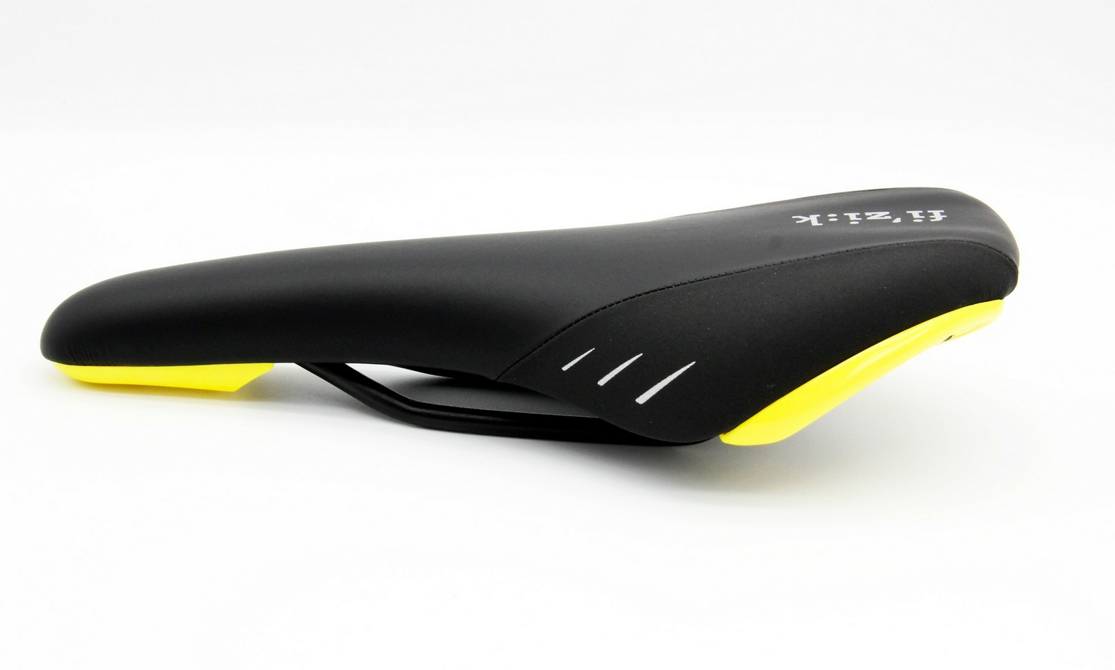 Fizik Nisene Road Mountain eBike MTB Bicycle Saddle Black Seat w/Yellow shell