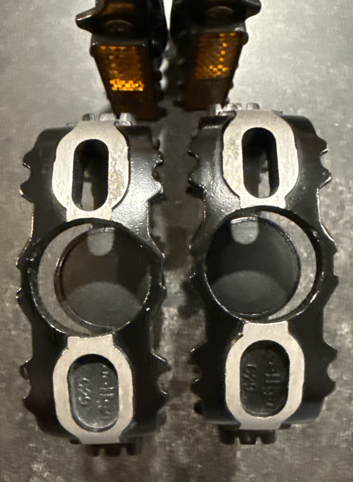 2 Pairs Wellgo Bicycle Bear-trap Pedals w/Reflectors New Takeoffs