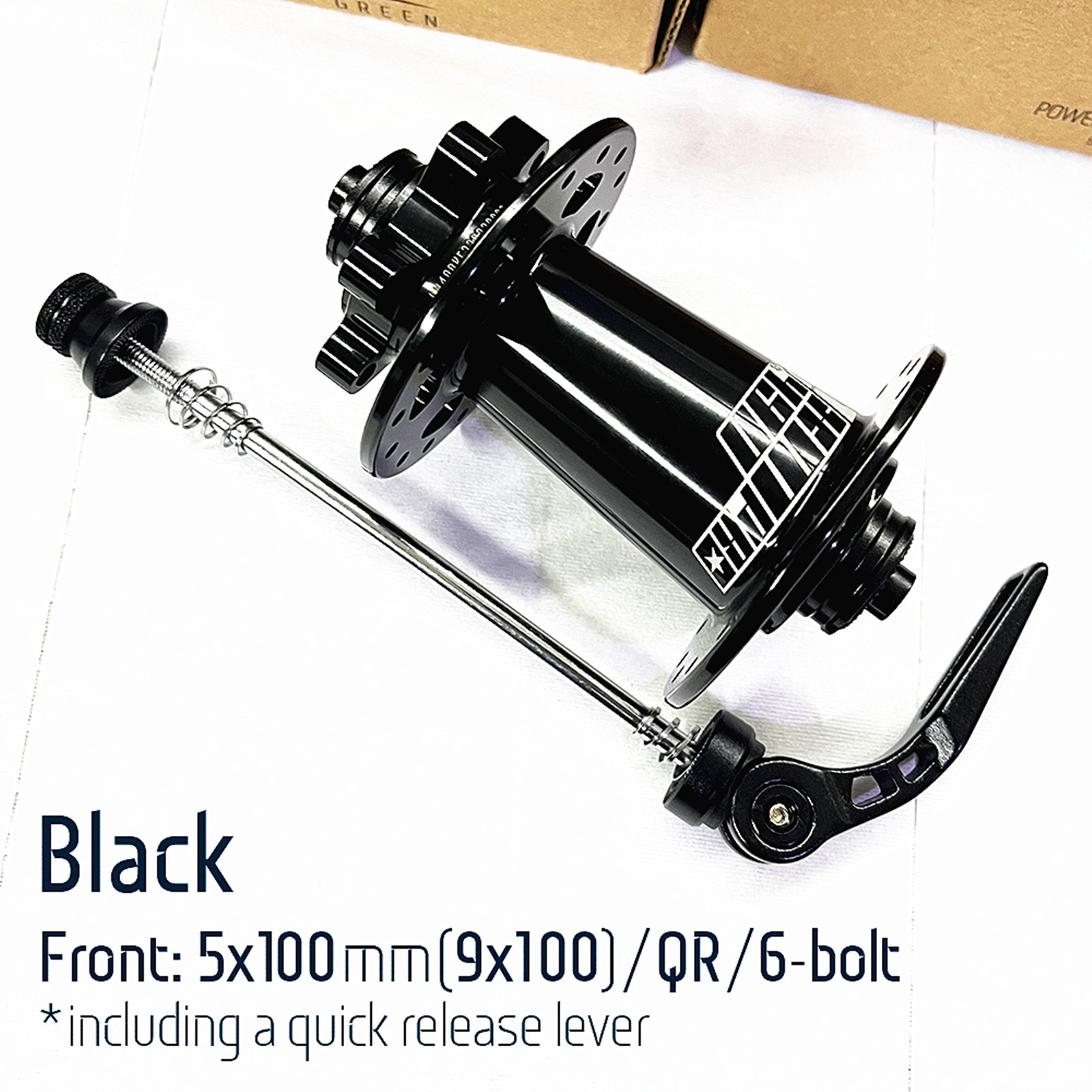 Replace for Koozer XM490 PRO MTB Hub Quick Release 32H,5x100mm/ 5x135mm, Black