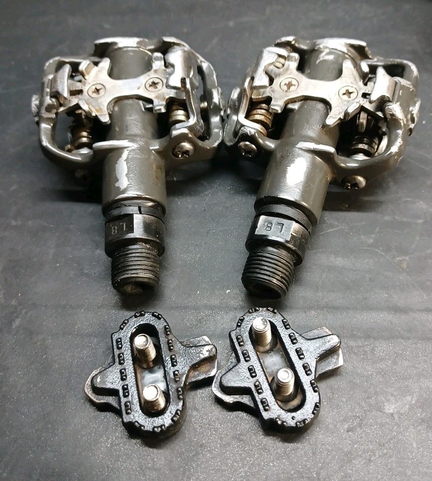 Ritchey Wellgo MTB Dual Sided Clipless Pedals 9/16″ w/ Cleats SPD Logic Vintage