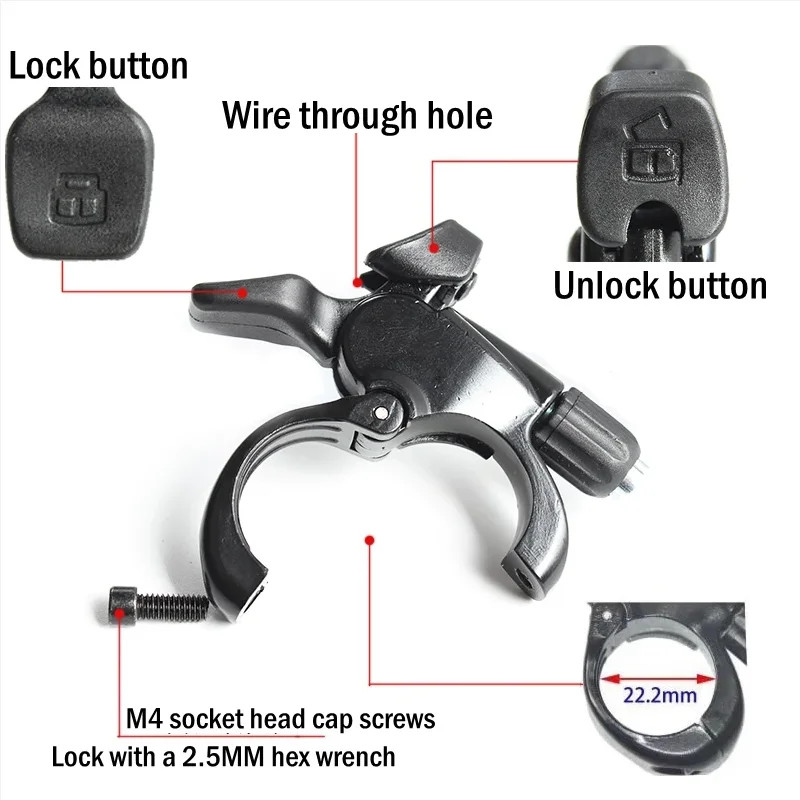 MTB Mountain Bike Bicycle Parts SR ST Fork Remote Lockout Lever with Cable for X