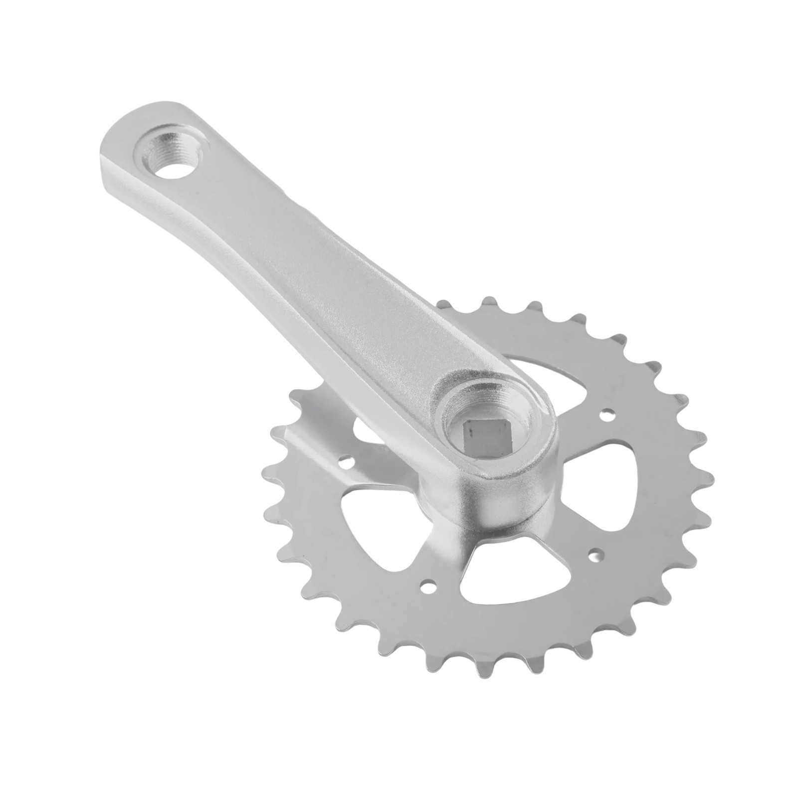 28T Lightweight Bike Crankset for Children with 114mm Size and Aluminum Build