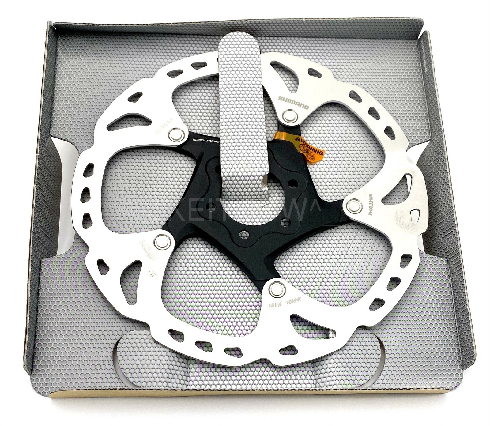 Shimano DEORE XT MTB Bike Disc Brake Rotor SM-RT86 180mm,ICE-TECH,6 bolts