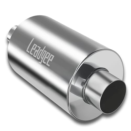 1141 2.5″ Inlet & Outlet Ultra Quiet Resonator,13.8″ Overall Length Center