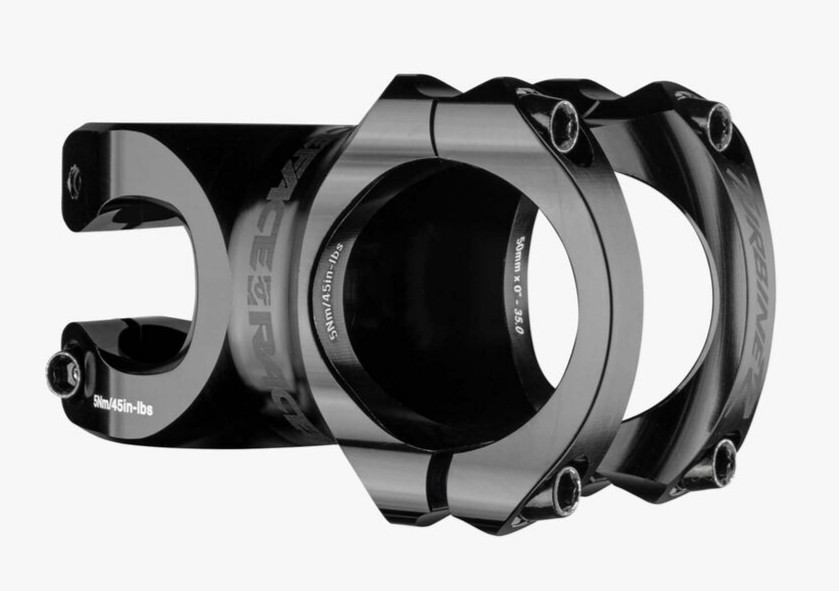 New Race Face Turbine R 35 Stem Black 50mm 35mm Clamp 0° Rise 7075 Aluminum