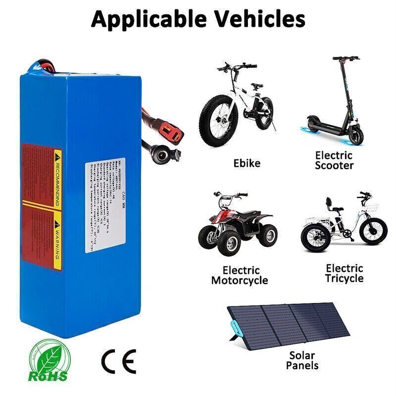 Li-ion EBIKE Battery 36V 14Ah for 200W-1000W Electric Motor Bicycles & 30A BMS
