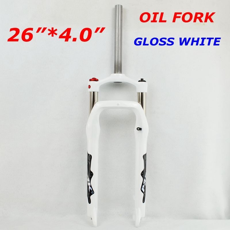 Fat Bike Fork 26×4.0 Coil Sprung Hydraulic 1 1/8″ Dropout 135mm Quick Release9mm