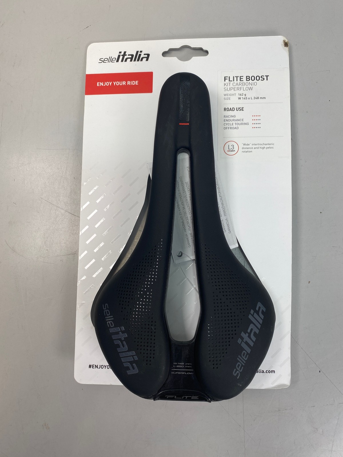 Selle Italia Bike Saddle Flite Boost Kit Carbonio Superflow 250x145mm Unisex