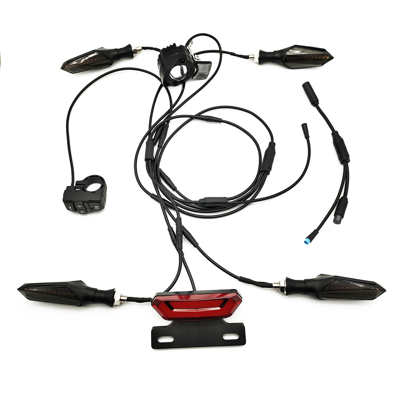 E-bike 36V/48V/60V Headlight Taillight Mount Bracket Turn Signal Light Sets