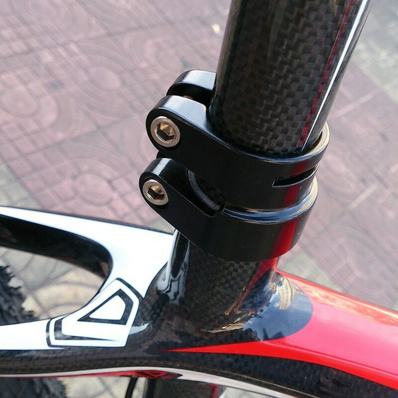 SILVEROCK Alloy Double Dual Size Seatpost Clamp for Road Balance MTB Bike Frame
