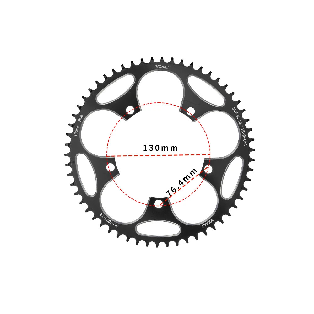 Road Bicycle Narrow Wide Sprocket 130BCD round 38T 40T 42T 44T 46T 48T 50T 52T 5