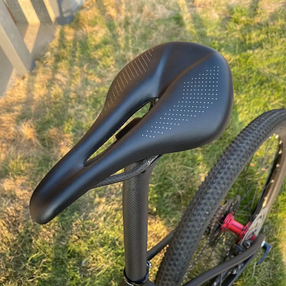Super Light Carbon Saddle 240X143/155Mm 96G MTB Road Bike Leather Cushion Cyclin