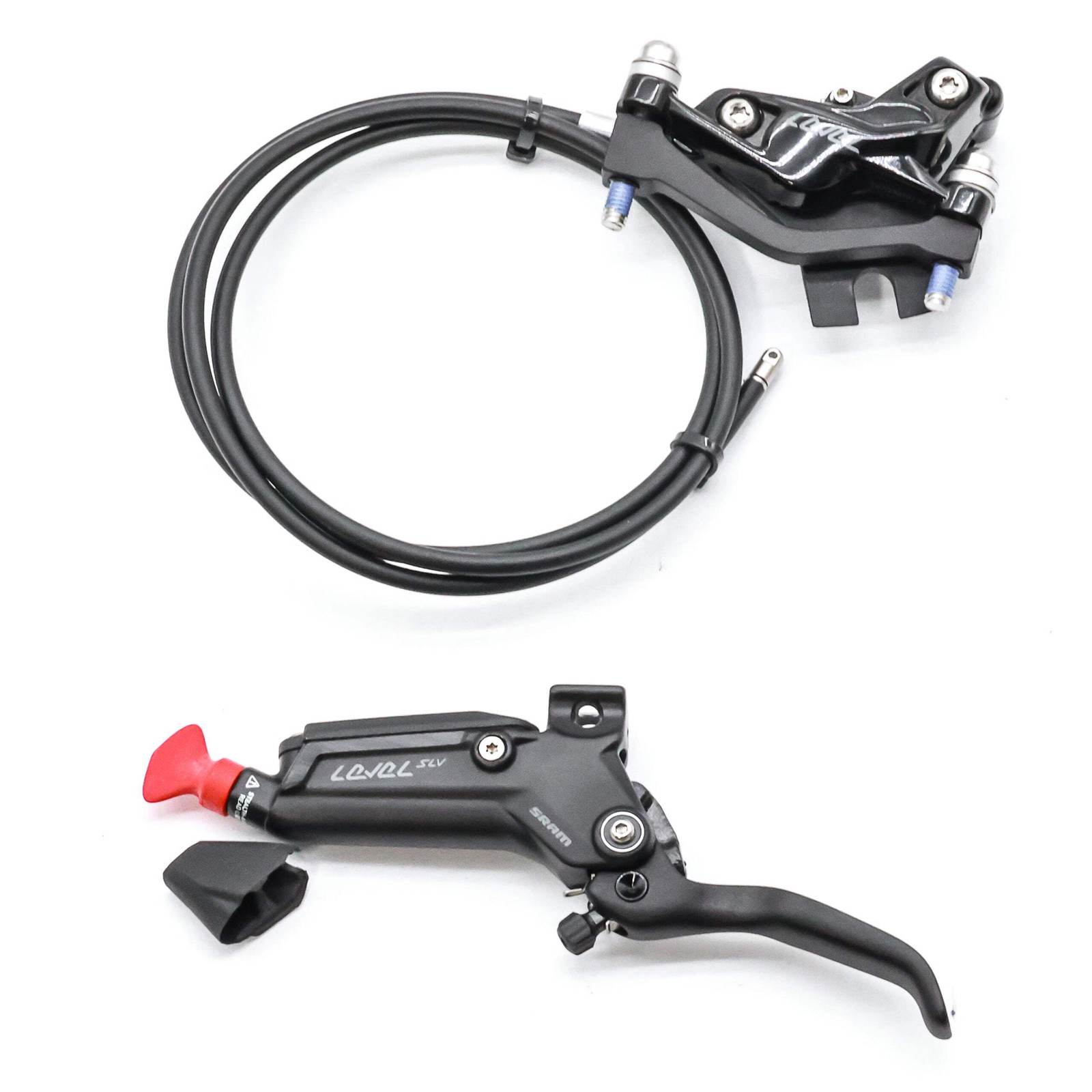 SRAM Level Silver 4-Piston Hydraulic Disc Brake – Post Mount