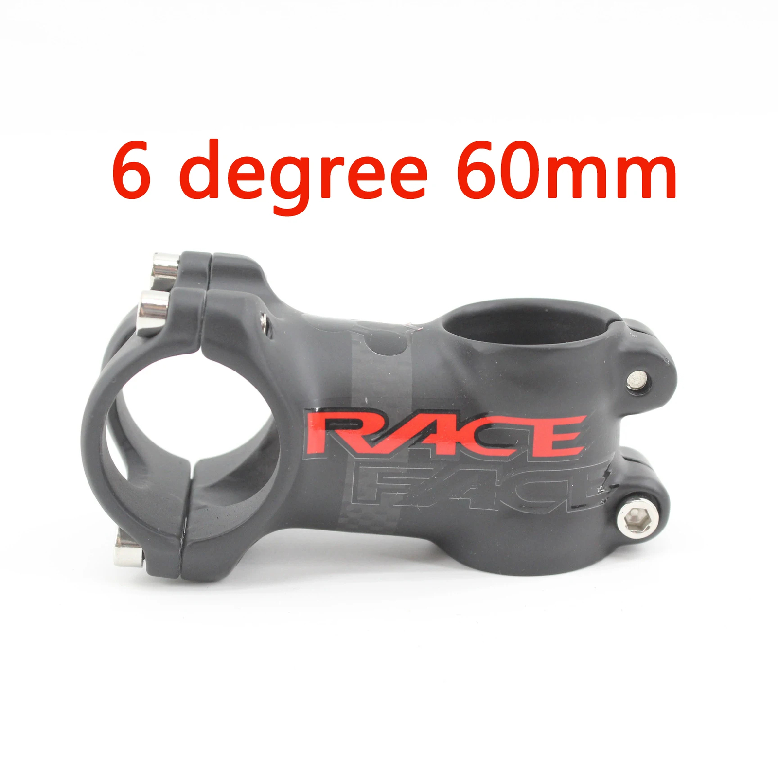 Mountain Road Bike Carbon Fibre Stem 6 17 Angle Degrees 31.8*60-120mm Matt