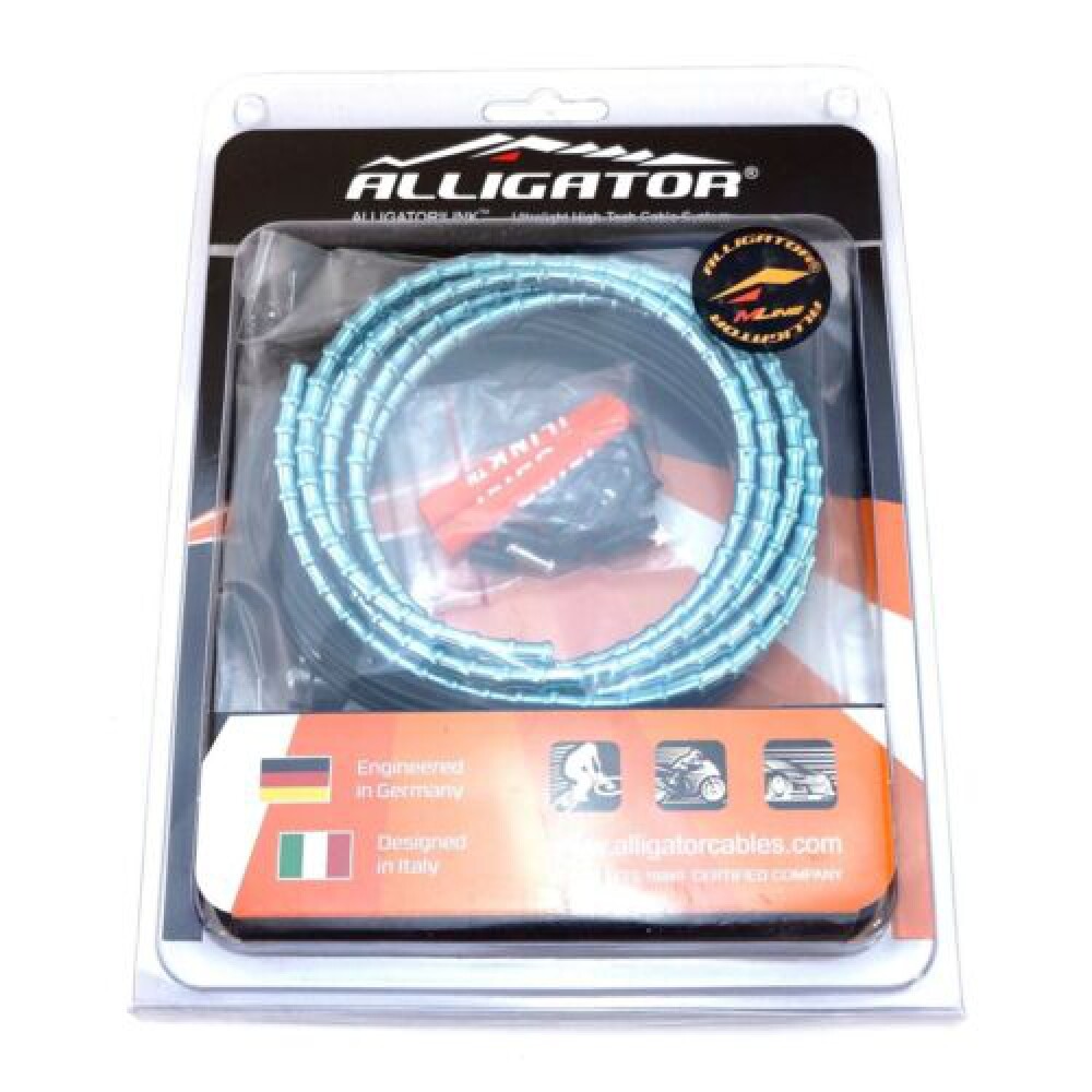 Bianchi Color Alligator I-Link 5mm MTB Brake cable set 31 strand Celeste Green