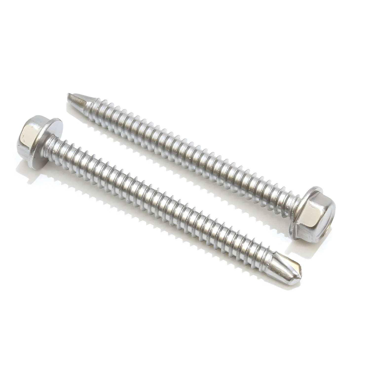 #10 X 1-1/2-Inch Stainless Steel TEK Screws – Pack of 100 Self Tapping Screws –