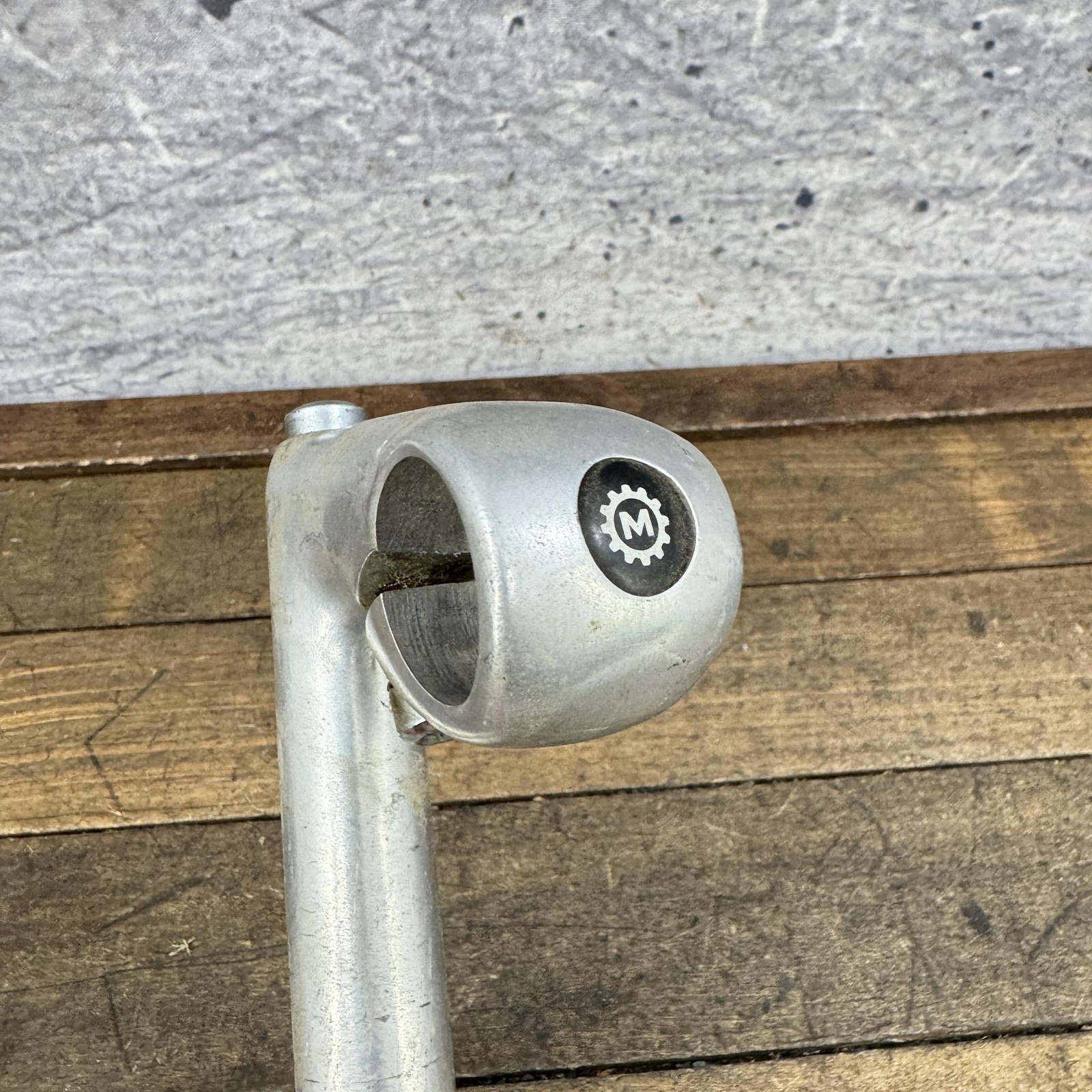 Vintage Miyata Quill Stem 60mm 25.4 Clamp 22.2 Japan Silver M Logo Alloy 80s