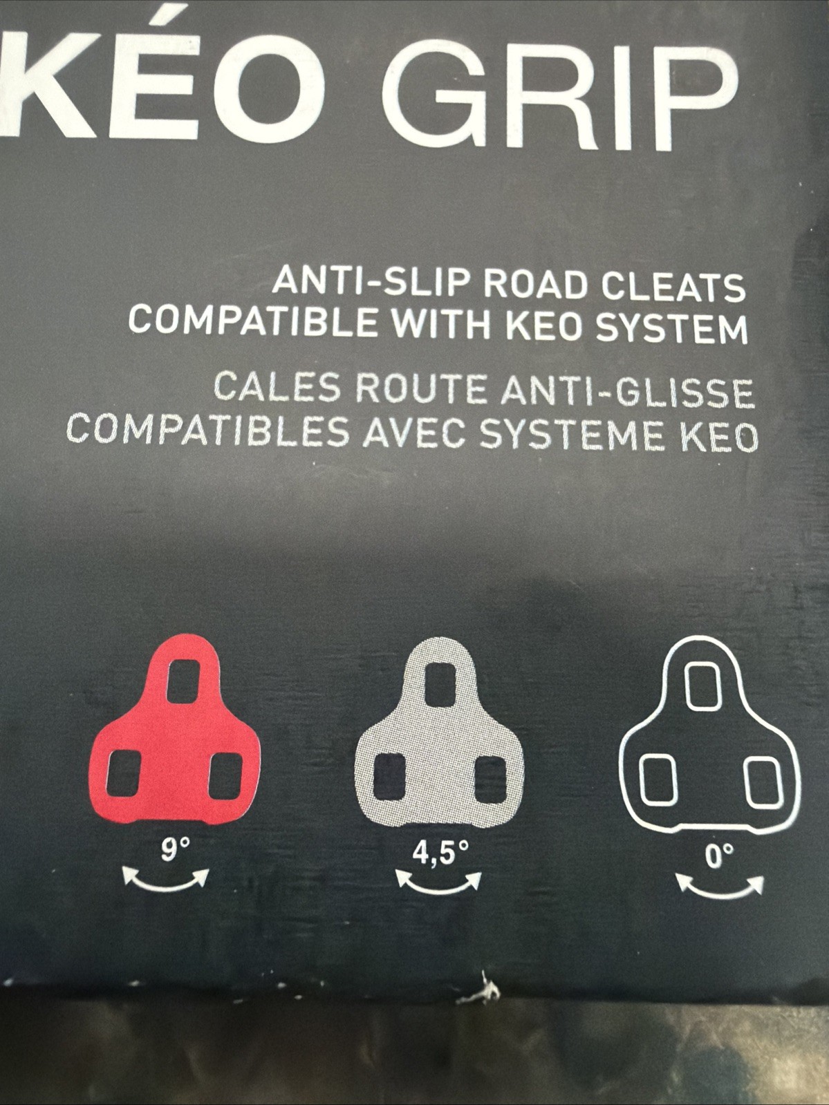 LOOK Keo Grip Gray Cleats 4.5 Degree for Keo Blade Pedals Includes Hardware