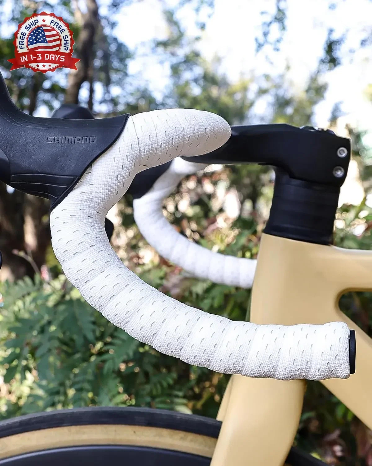 Bike Handlebar Tape for Road Bike, EVA Bicycle Handlebar Tape with Silicone Surf