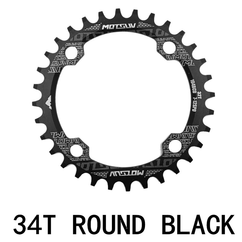 MTB Bicycle Round Narrow Wide Chainwheel 32T-38T 104BCD Circle Chainring