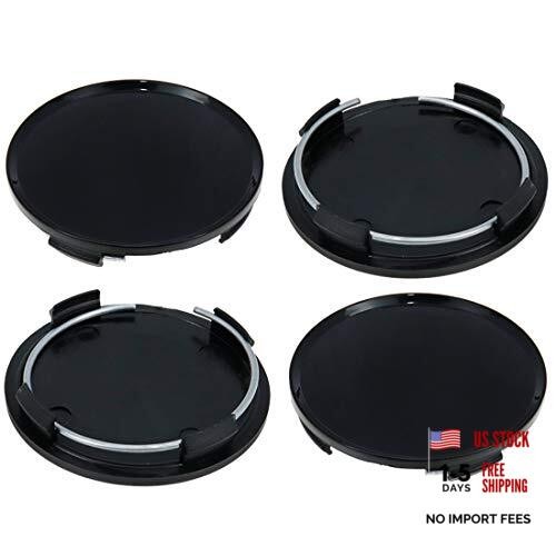 Center Caps,63mm Wheel Rim Hub Center Outer 63MM,Inner 60MM Black with ring