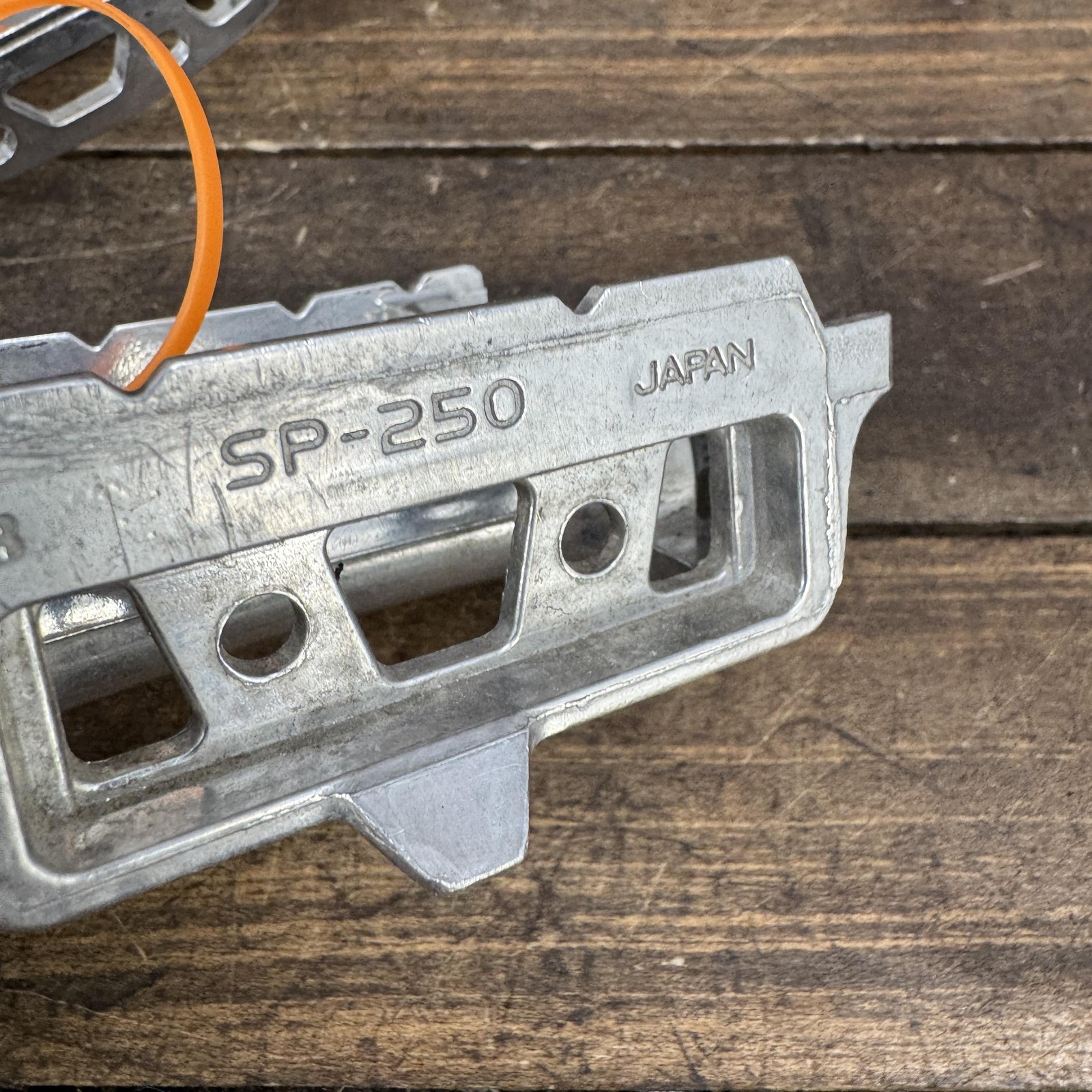 Vintage SR SP-250 Platform Bike Pedals 9/16 Silver Pair 365g Japan BMX Caps