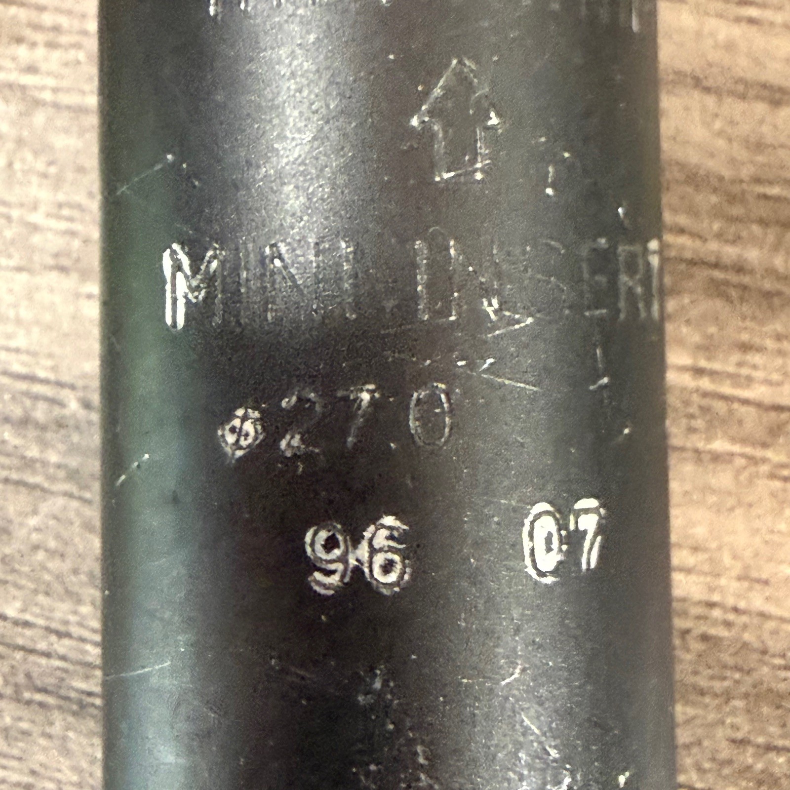 1996 Titec 27.0 Aluminum Seatpost 340mm Black 