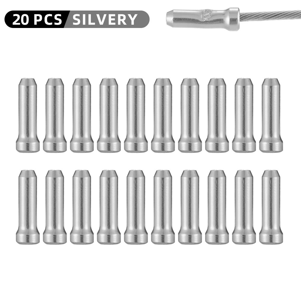Bike Cable End Caps Aluminum Brake Shift Wire Tips Crimp MTB Road 10-100Pcs