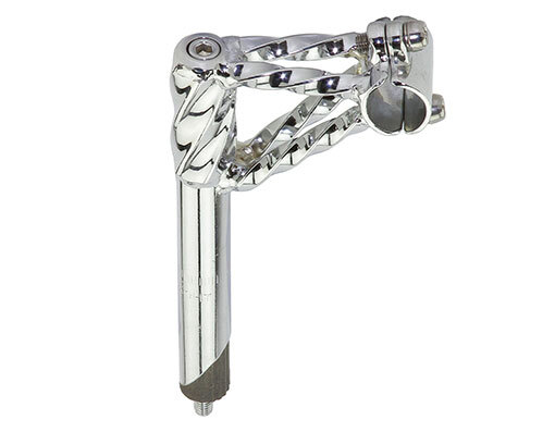 Bike Double Twisted Lowrider Stem 21.1mm Chrome.
