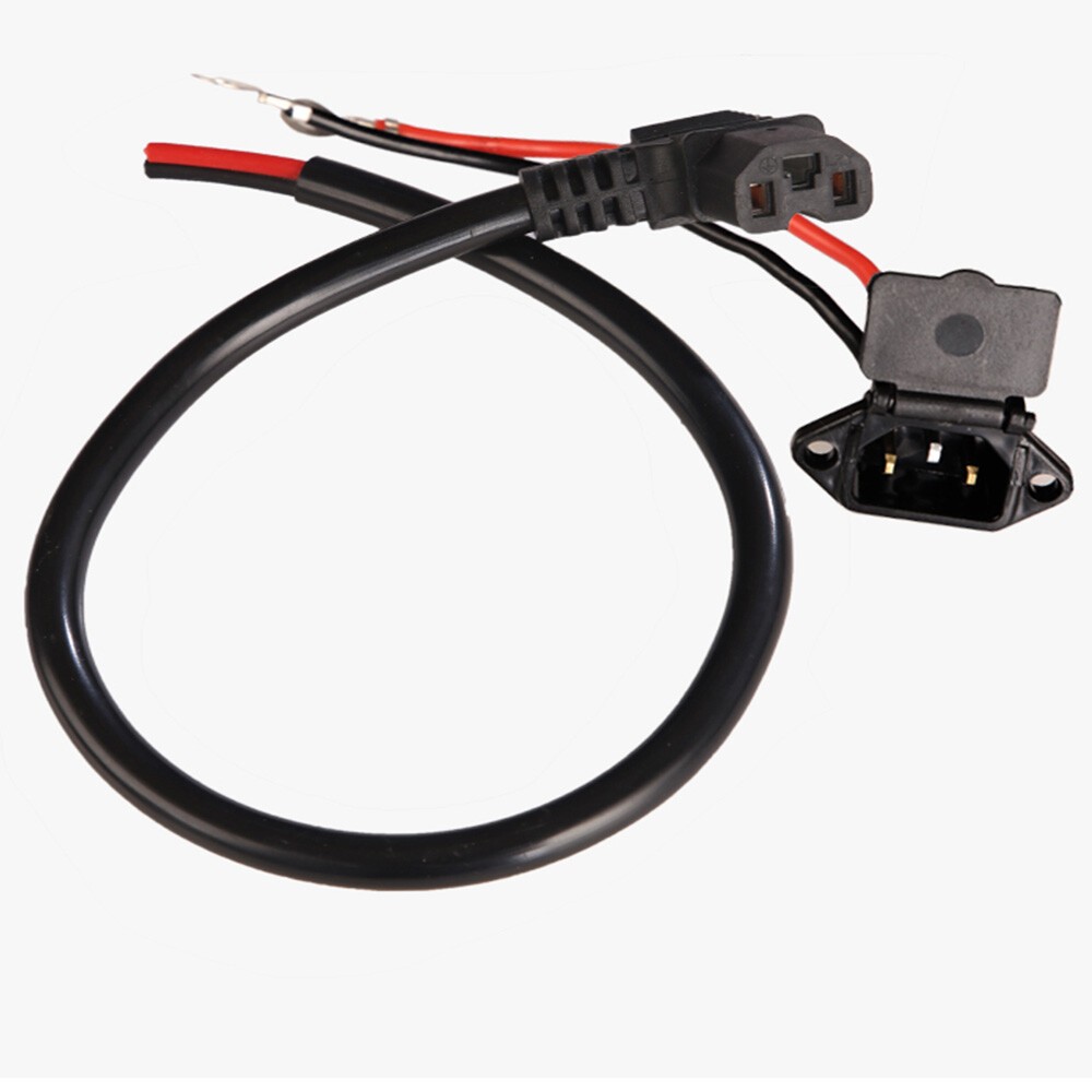Electric Bike Battery Charging Socket Male / Female plug Battery Charger cable