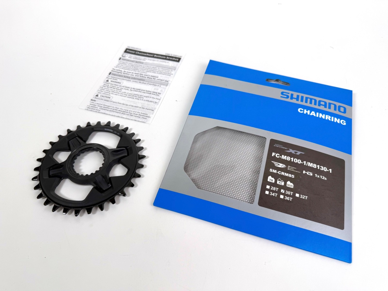 New Shimano XT SM-CRM85 30t 1x Chainring for M8100 / M8130 Cranks Mountain Bike