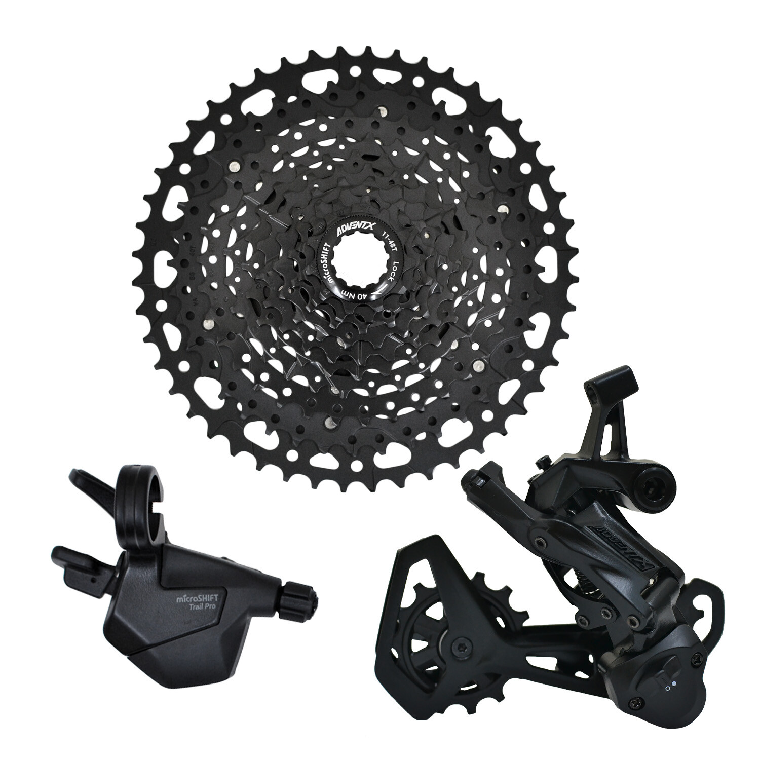 microSHIFT ADVENT X 1×10 Speed 11-48T MTB Groupset