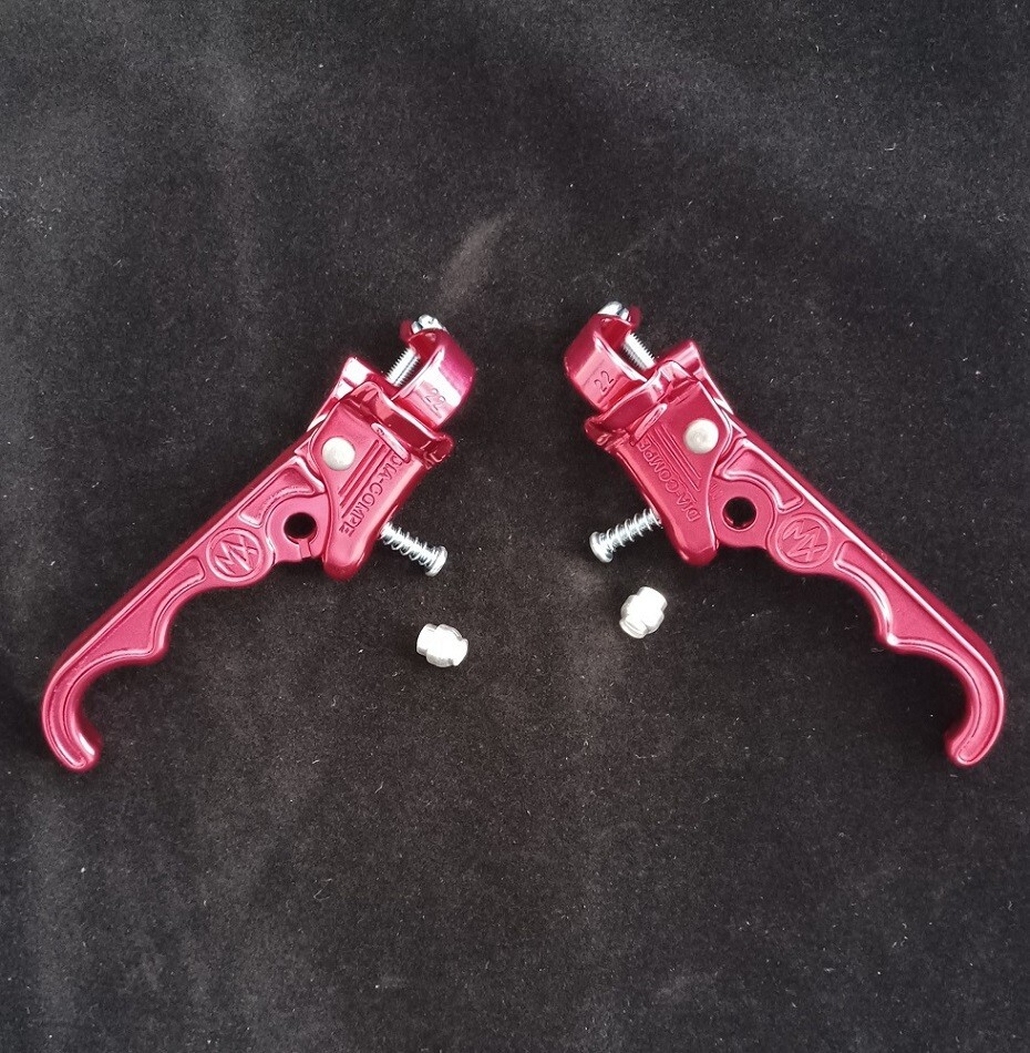 DIA-COMPE Tech 2 Finger MX120 MX-120 Old School Brake Levers PAIR BMX – RED