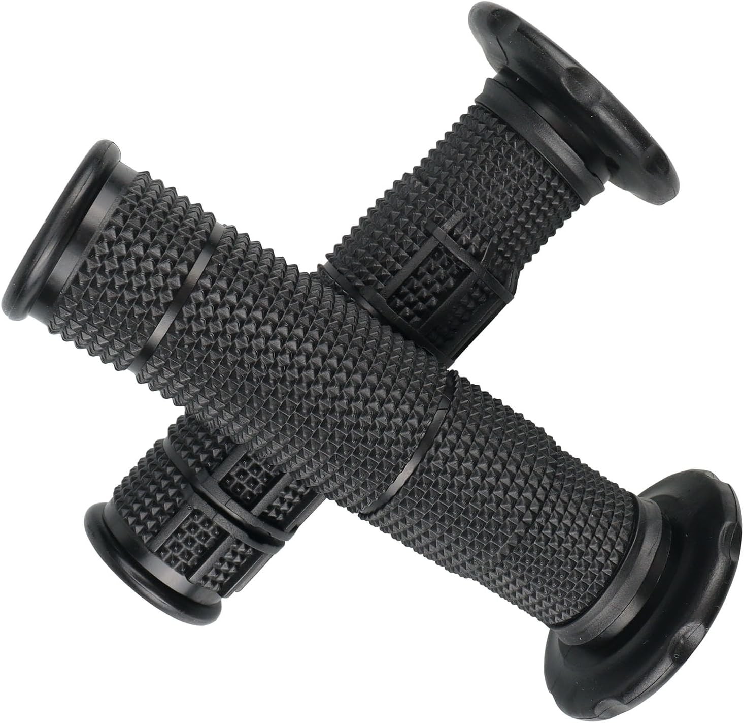 7/8» ATV Grips Upgrade Universal Handlebar Grips Soft Rubber Thu Color: Black